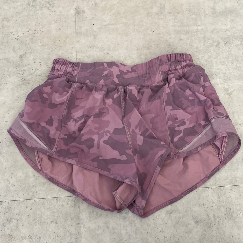 Rare pink camo lululemon shorts